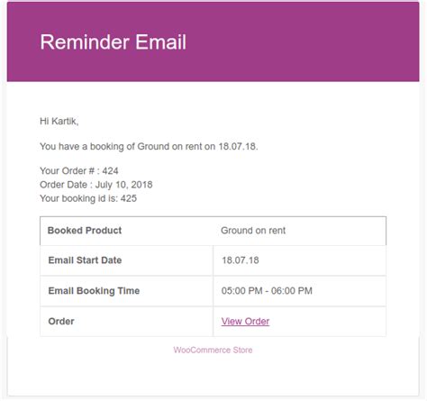 A reminder: Bookings for .